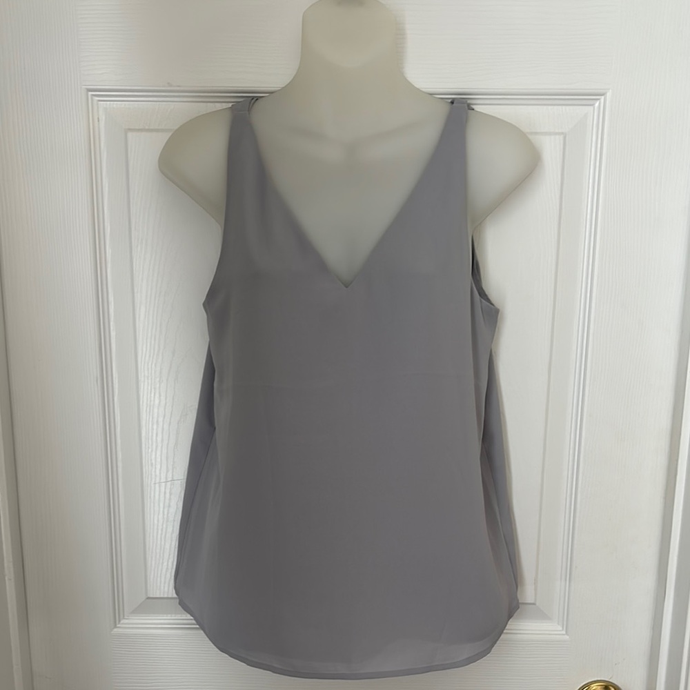 Express Gray Sleeveless Tank Top